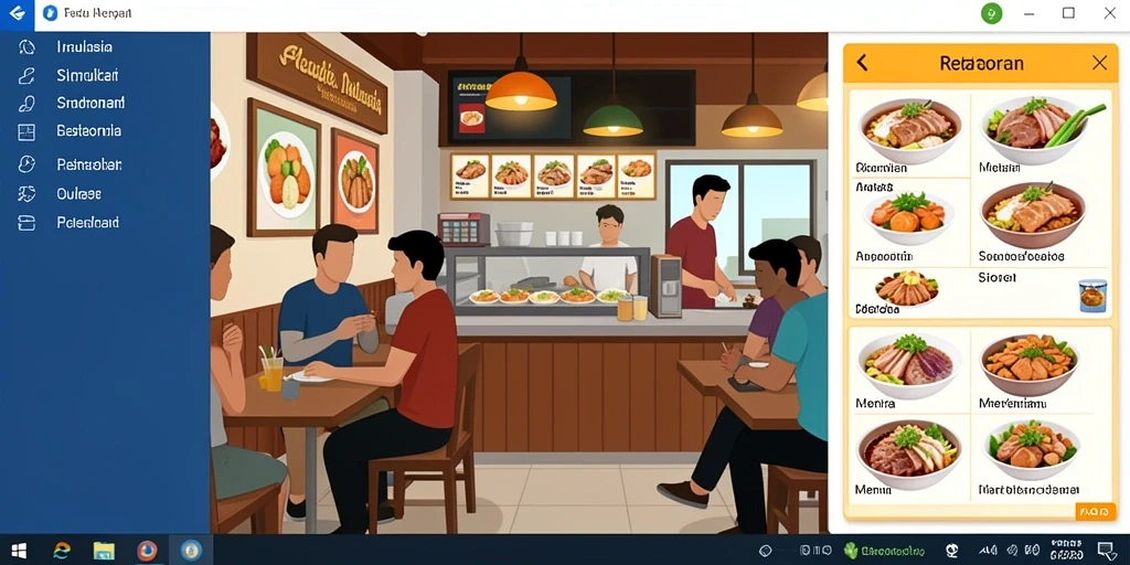 Menu permainan yang kaya fitur dan beragam pilihan.