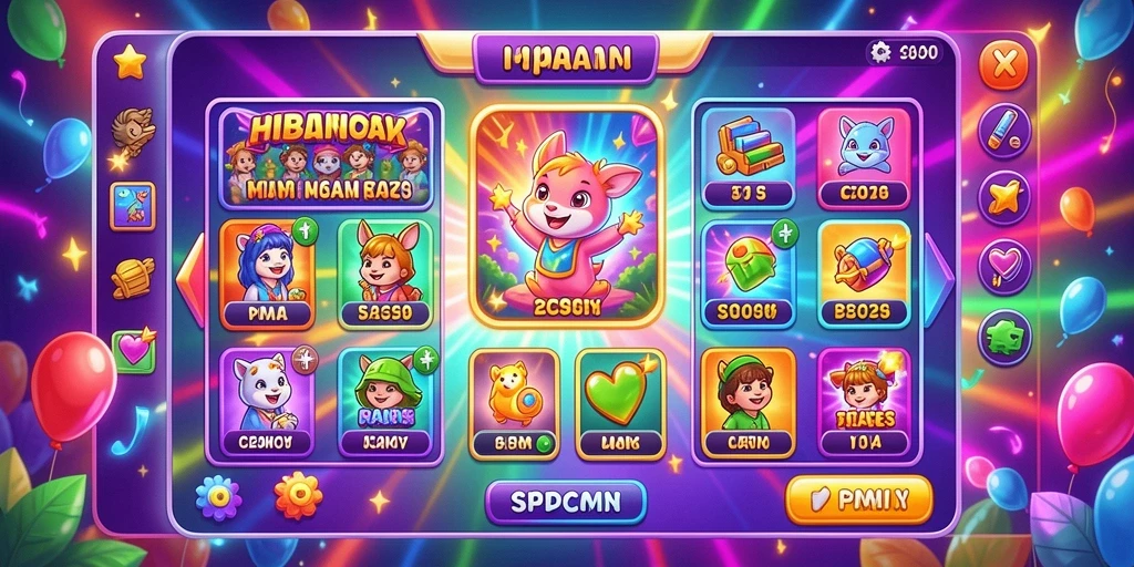 Gambaran lingkungan fantastis yang dapat dijelajahi.