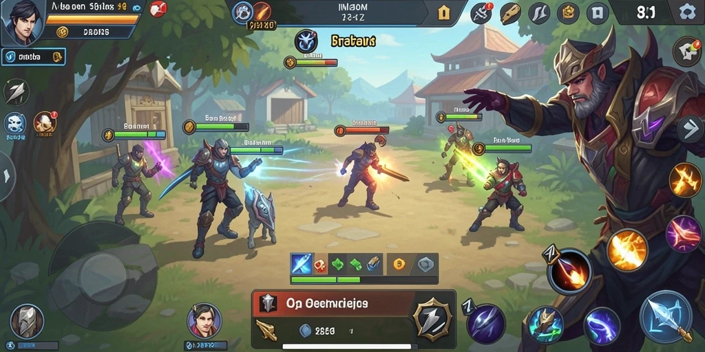 Screenshot menunjukkan aksi seru dalam permainan LION4D.